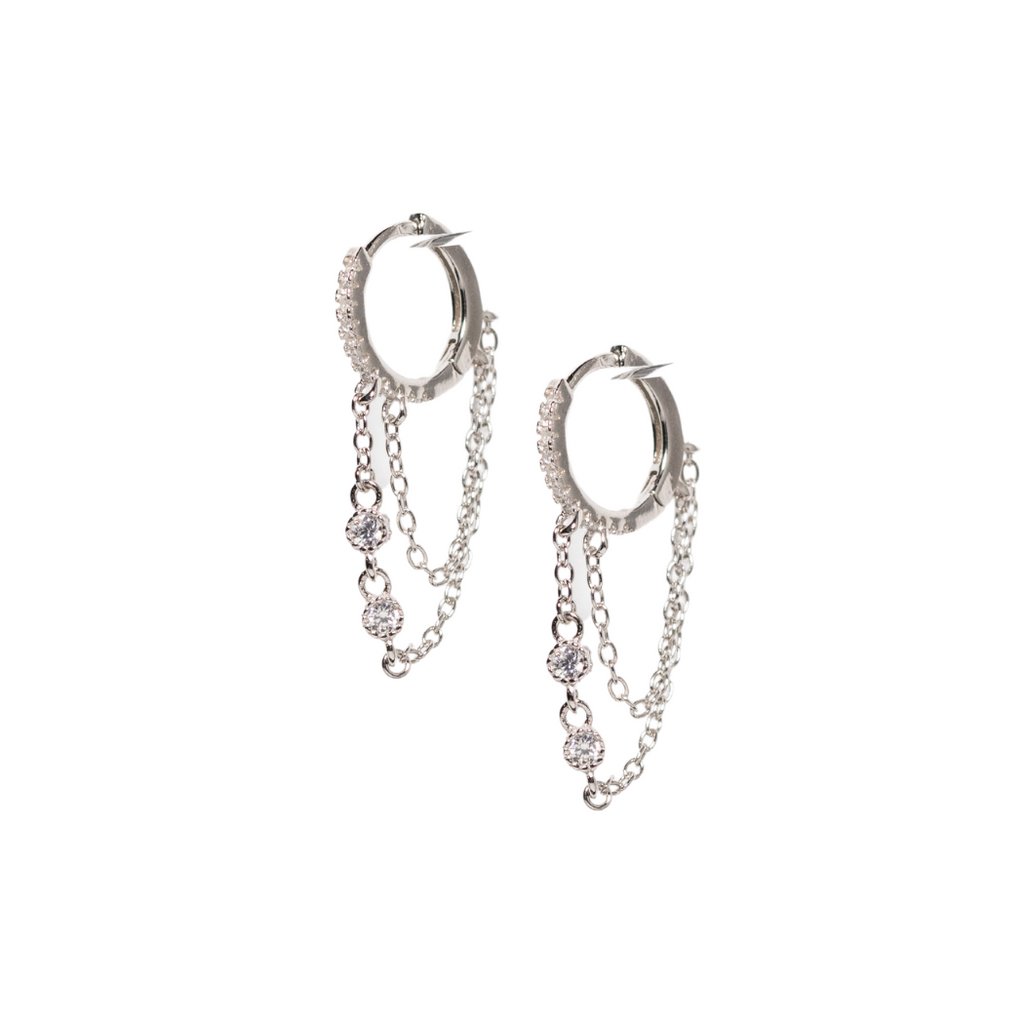 Ava Ear Chains in Silver