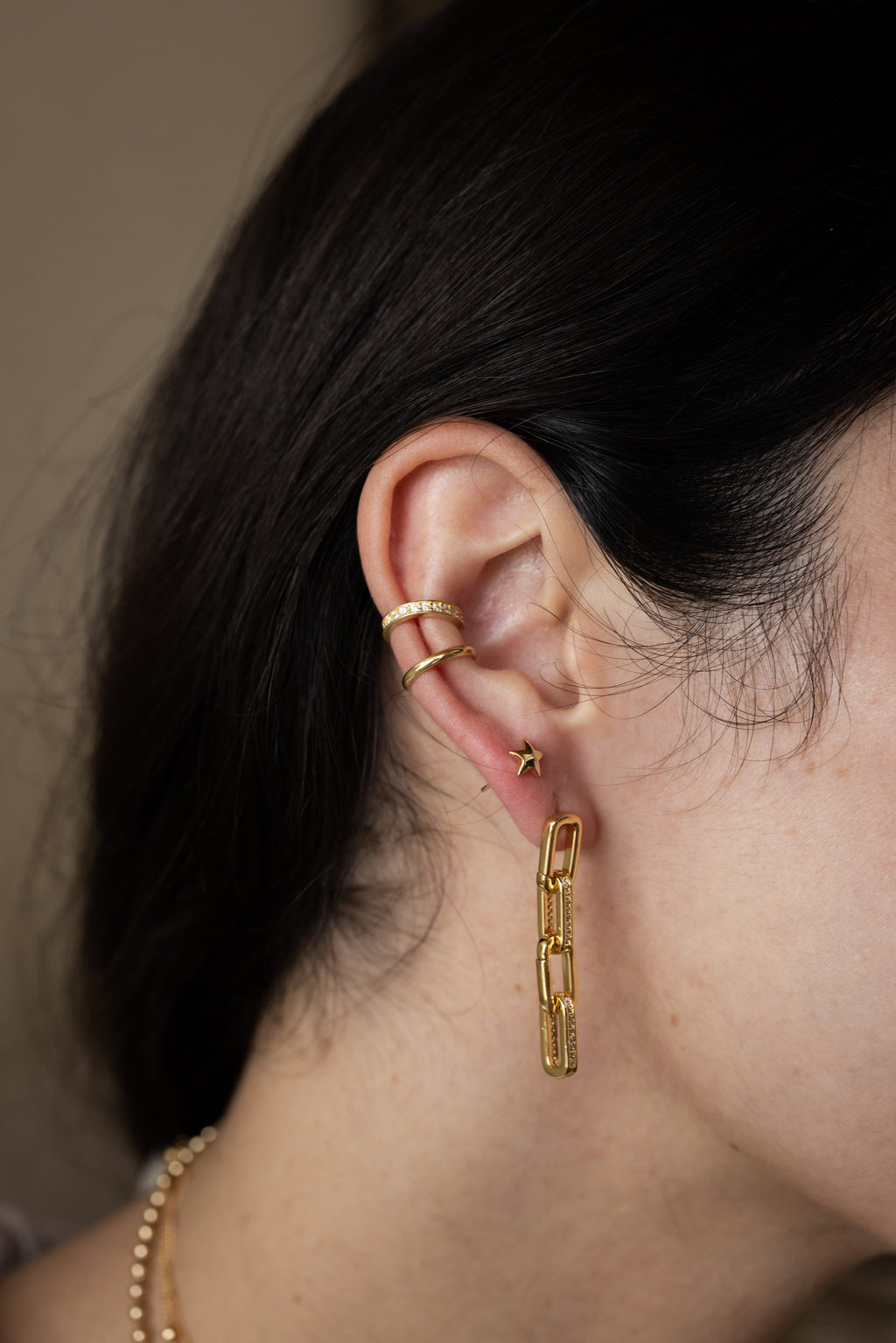 Elna Statement Link Earrings