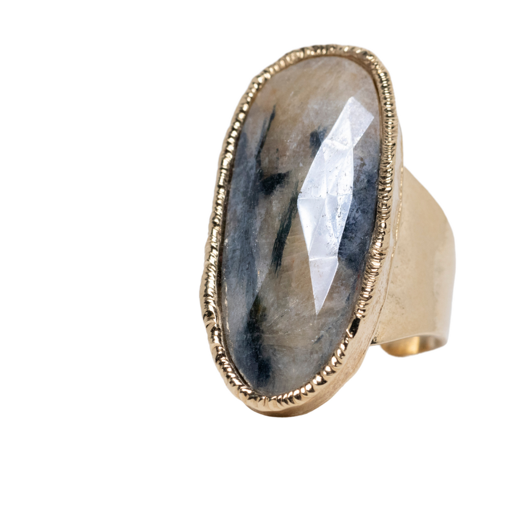 Gray Sapphire Cocktail Ring