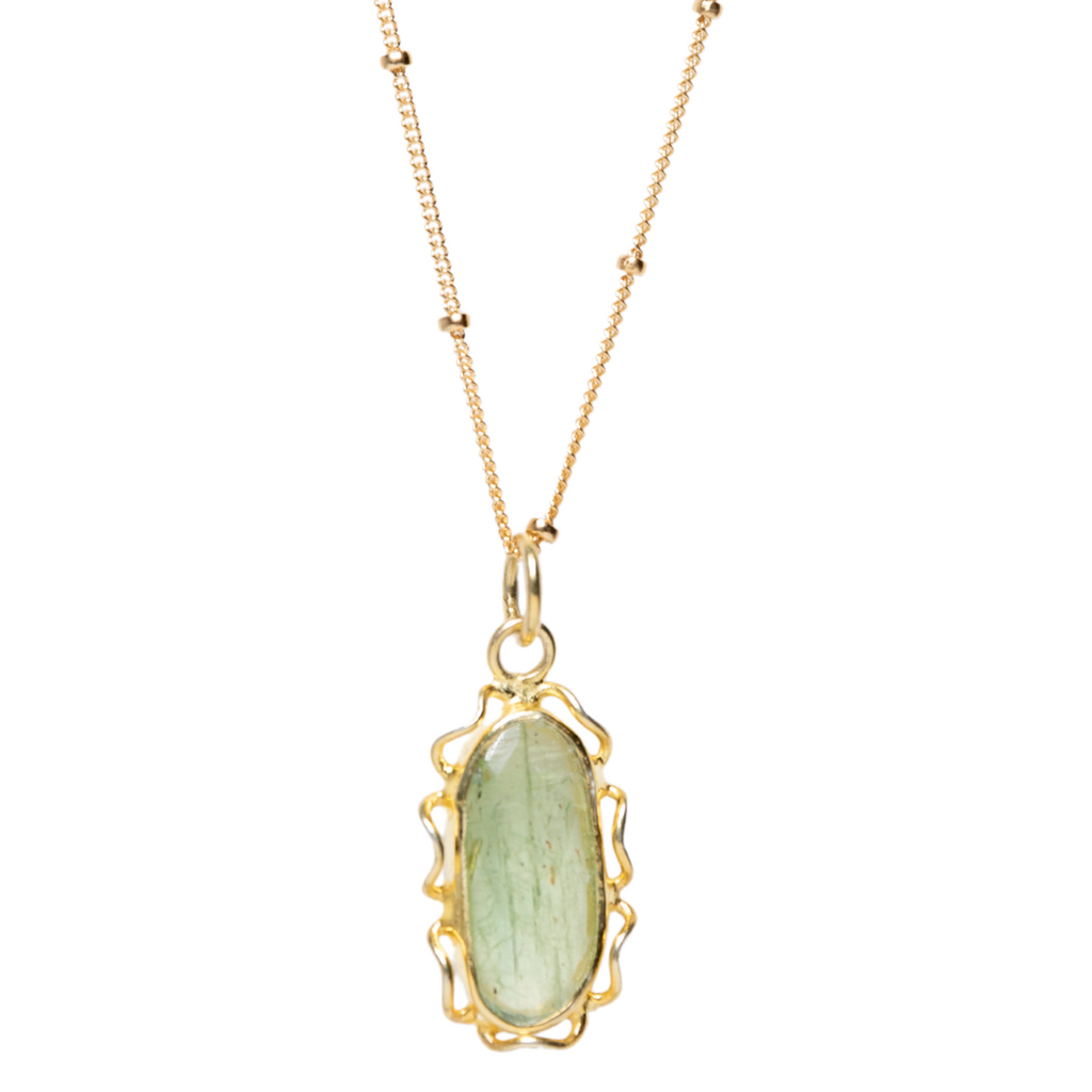 LUX Green Kyanite Necklace