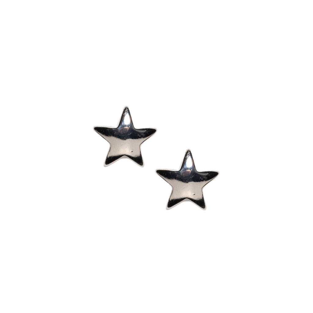 Star Studs in Silver