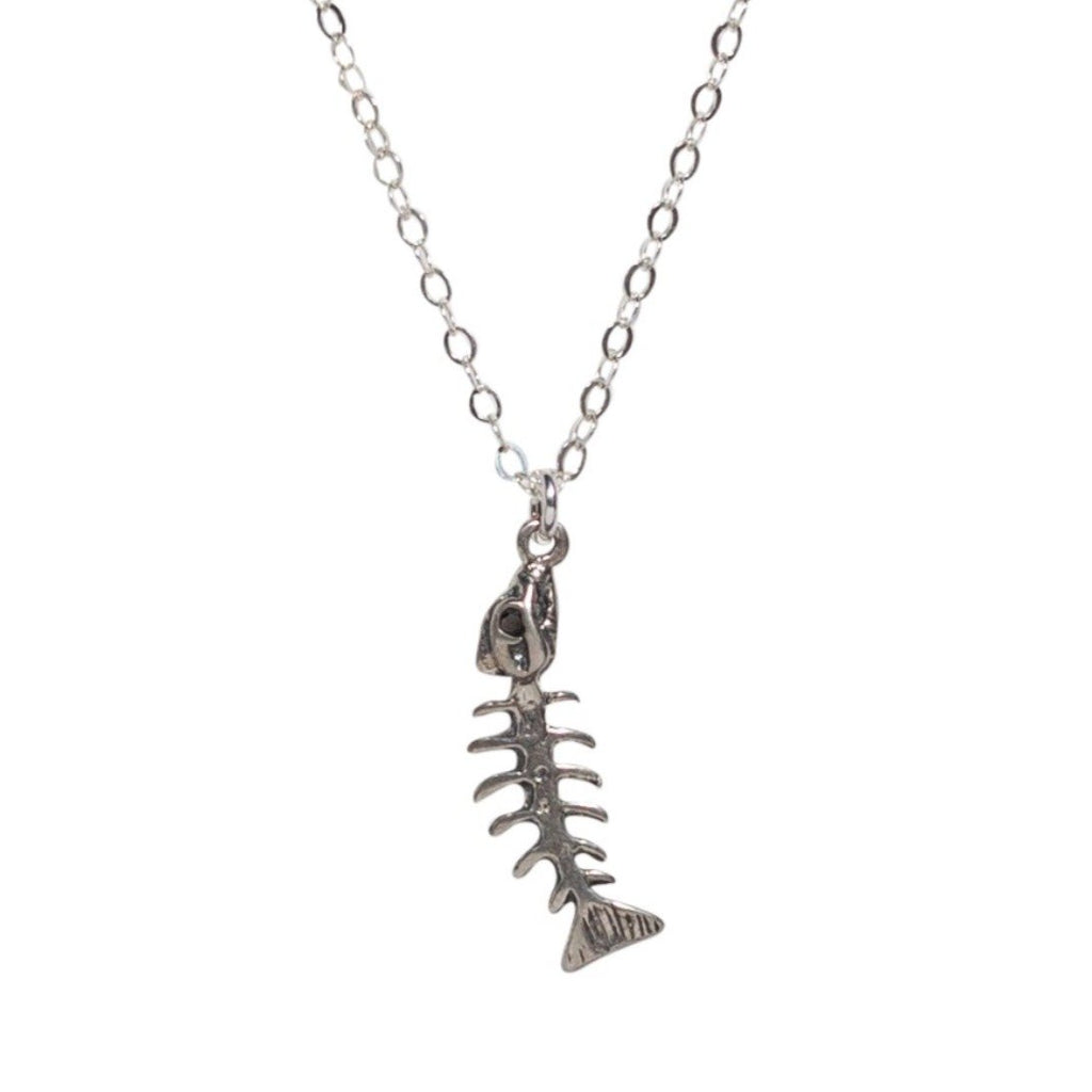 Fishy Necklace in Silver - Waffles & Honey Jewelry