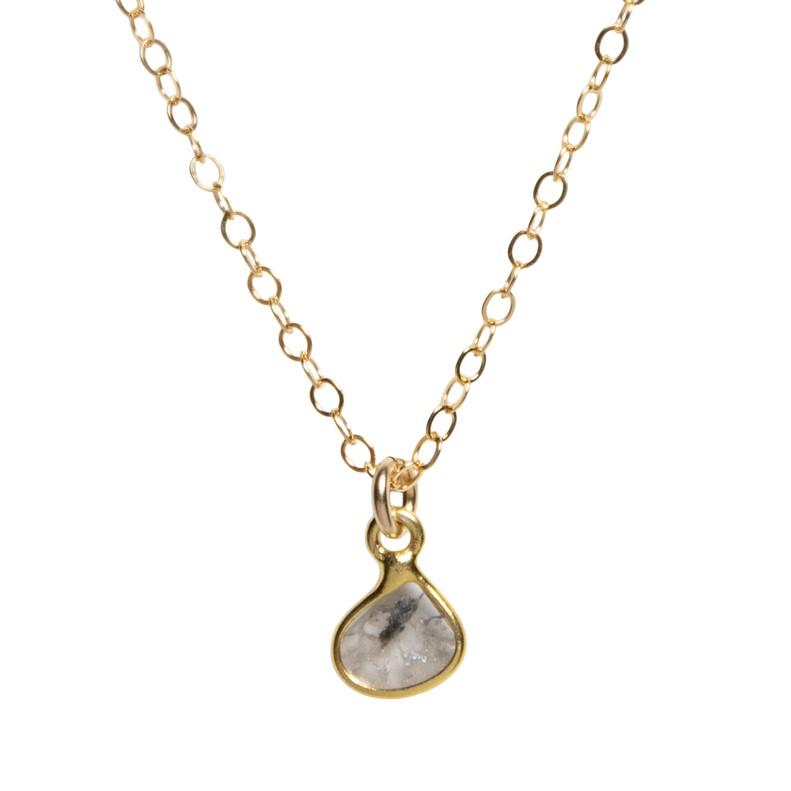 Diamond Slice Necklace Waffles And Honey Jewelry 