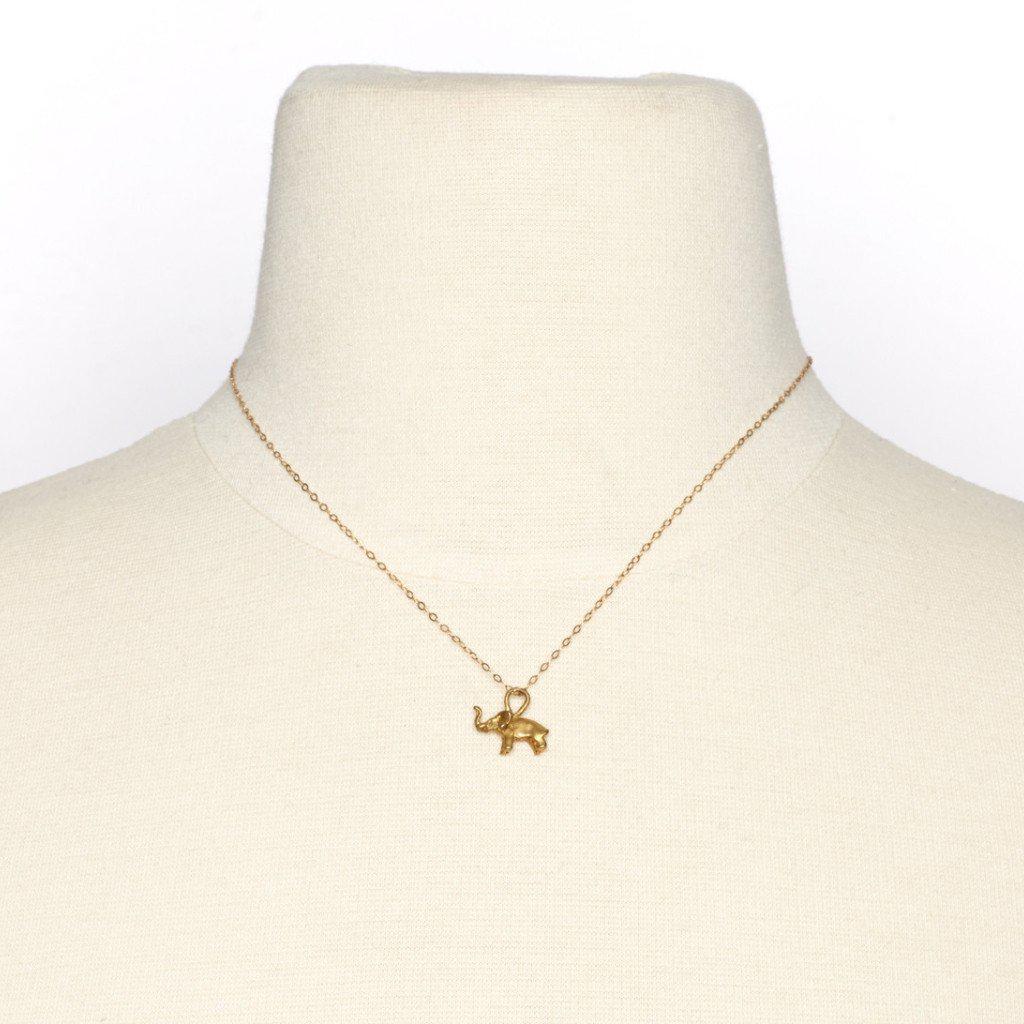 Elephant Necklace-Necklaces-Waffles & Honey Jewelry-Waffles & Honey Jewelry