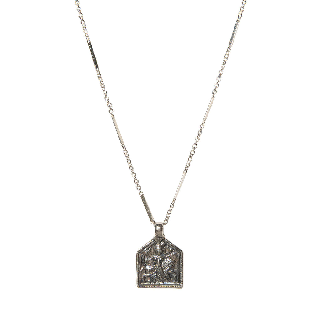 House of Buddha Necklace in Silver-Necklaces-Waffles & Honey Jewelry-Waffles & Honey Jewelry