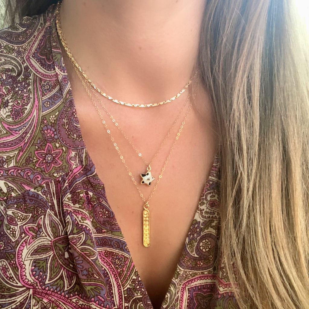 Moon Phase Necklace Gold - Waffles & Honey Jewelry