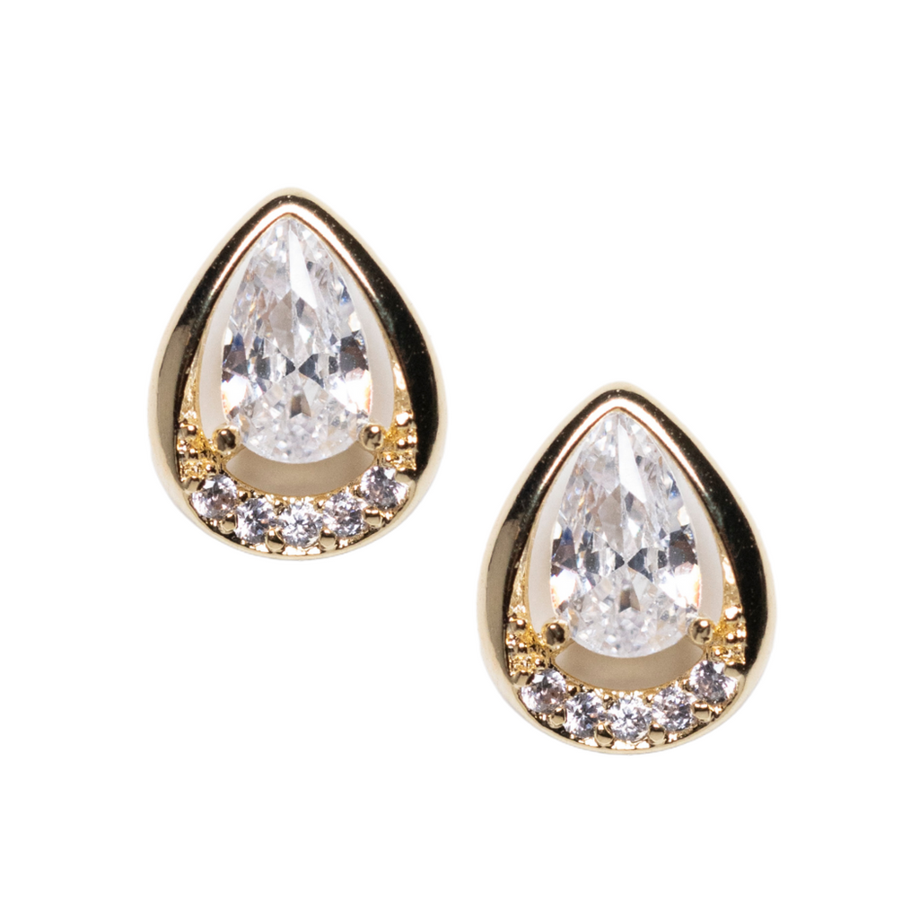 Alexandra CZ Teardrop Earrings