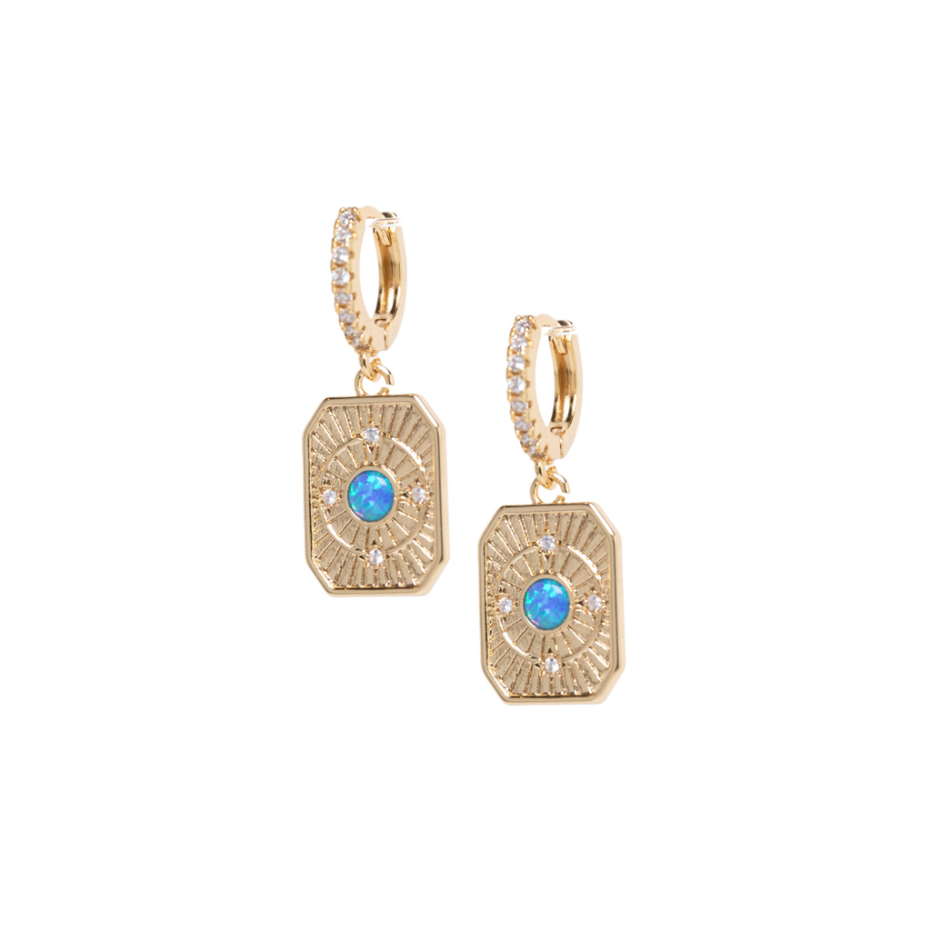 Blue Opal Nova Earrings