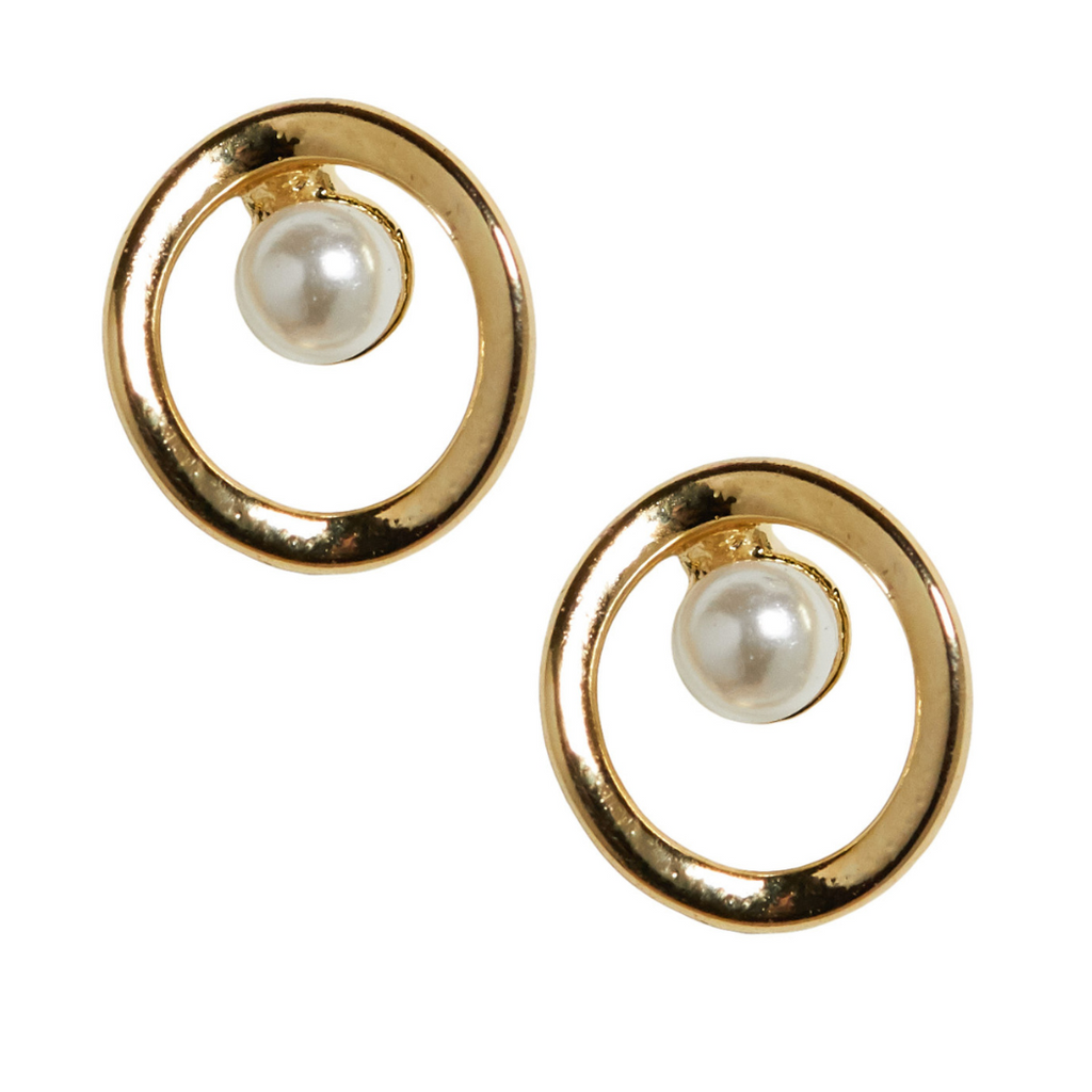 Caroline Pearl Stud Earrings