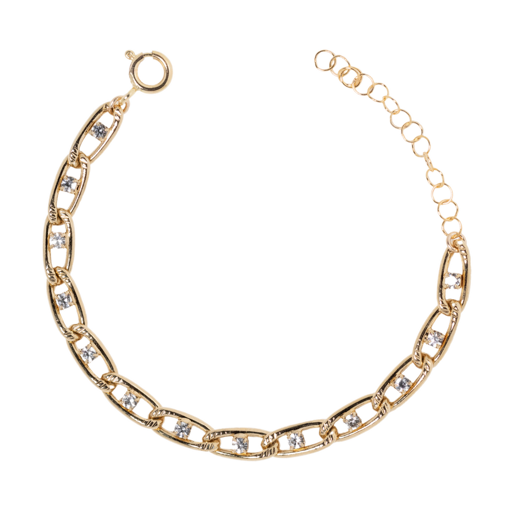 Jacquie CZ Link Bracelet