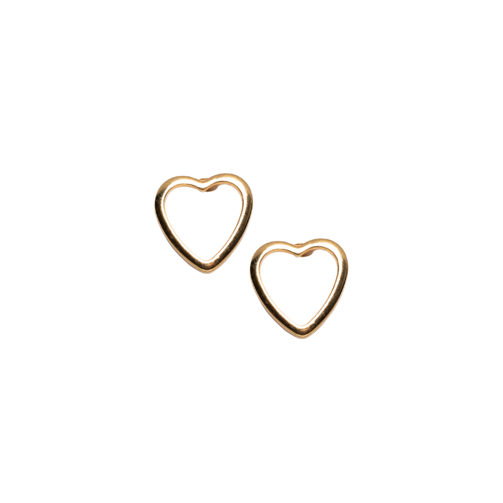 Large Heart Studs