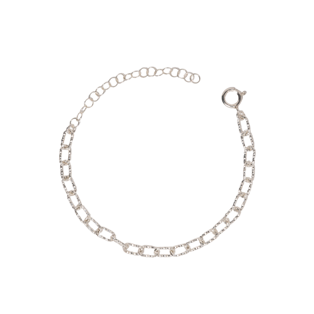 Shimmer Link Bracelet in Silver