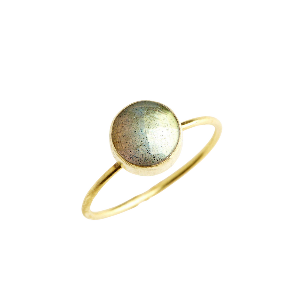 Labradorite Circle Stacking Ring