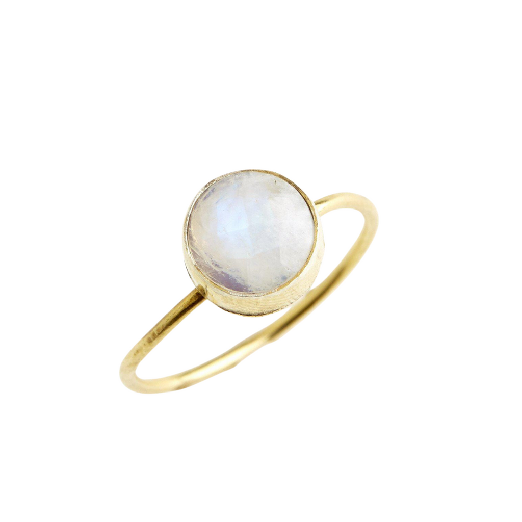 Moonstone Circle Stacking Ring