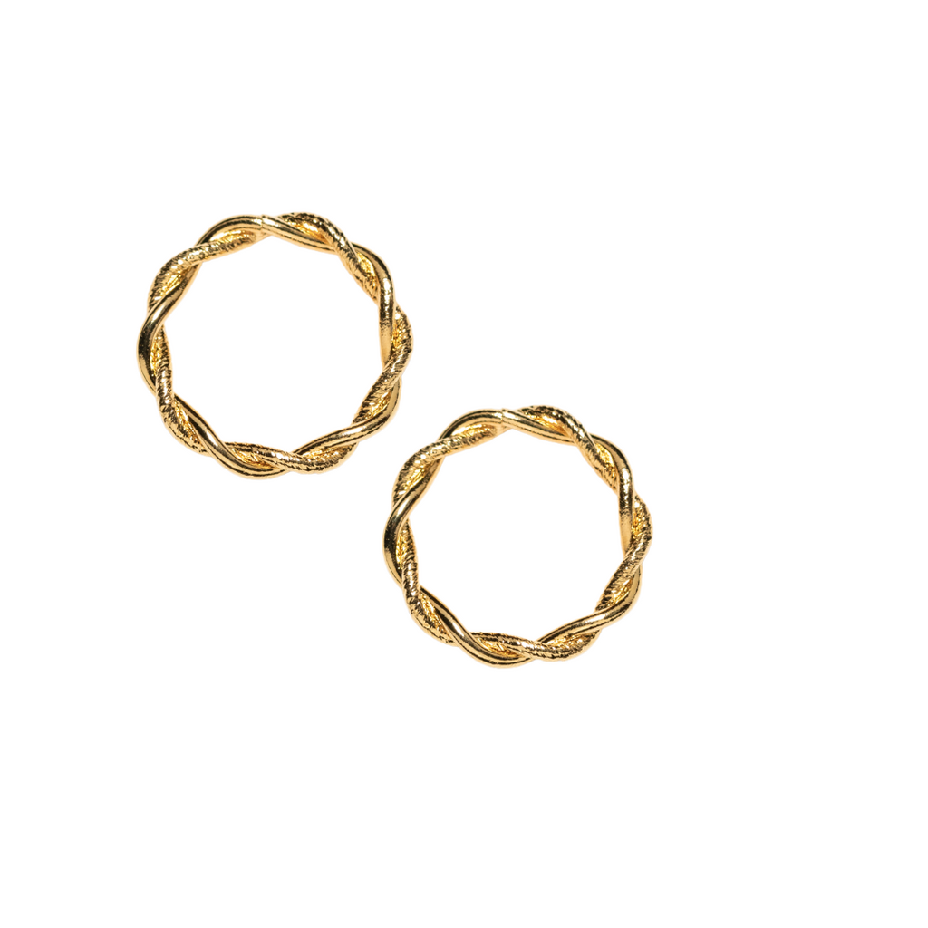 Woven Hoop Earrings