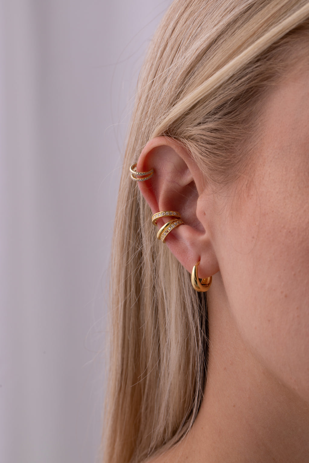 Double Pave Ear Cuff