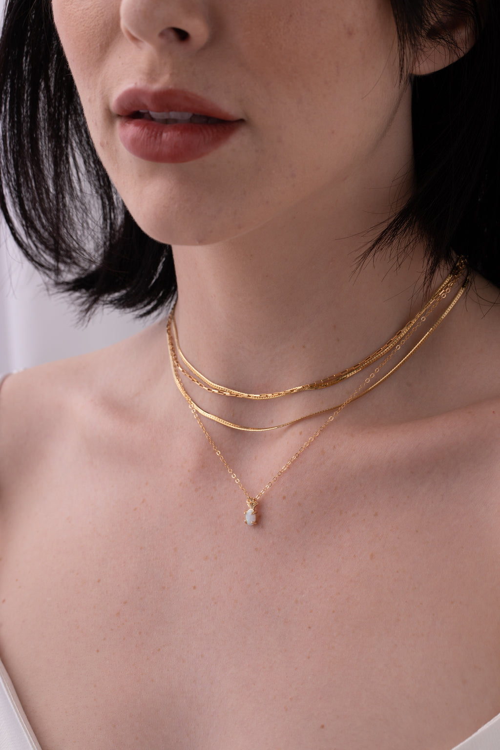 Opal Pineapple Necklace