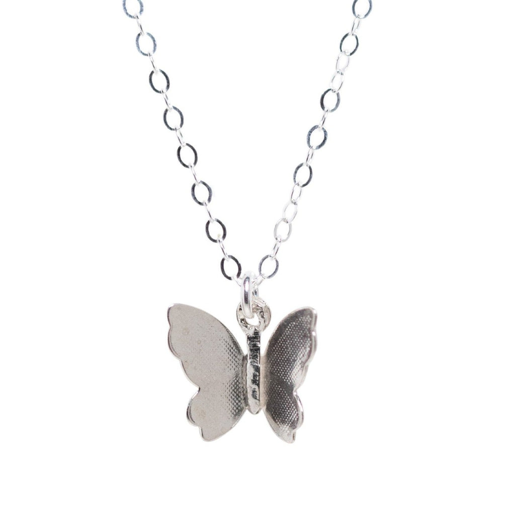 Flutter Necklace in Silver