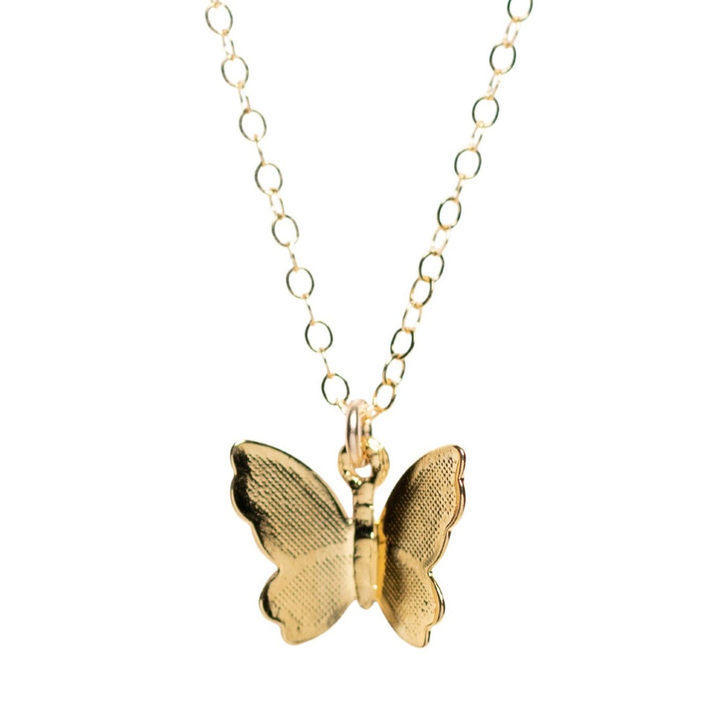 Flutter Necklace in Gold