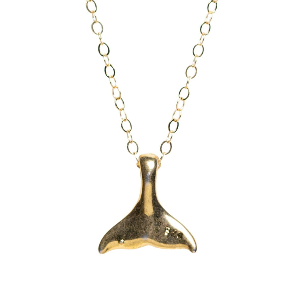 Gold Whale Tail Necklace
