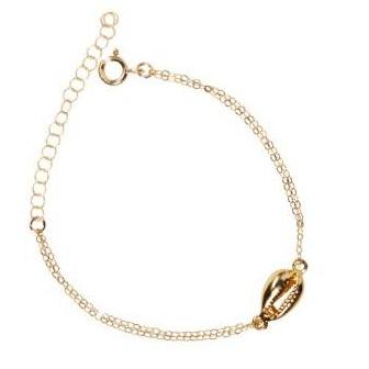 Gold Conch Shell Bracelet - Waffles & Honey Jewelry