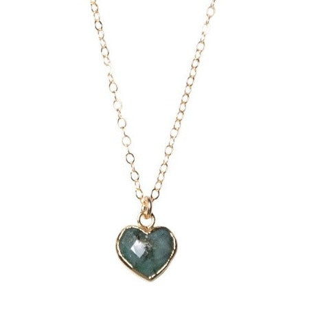 Heart Necklace in Chrysocolla