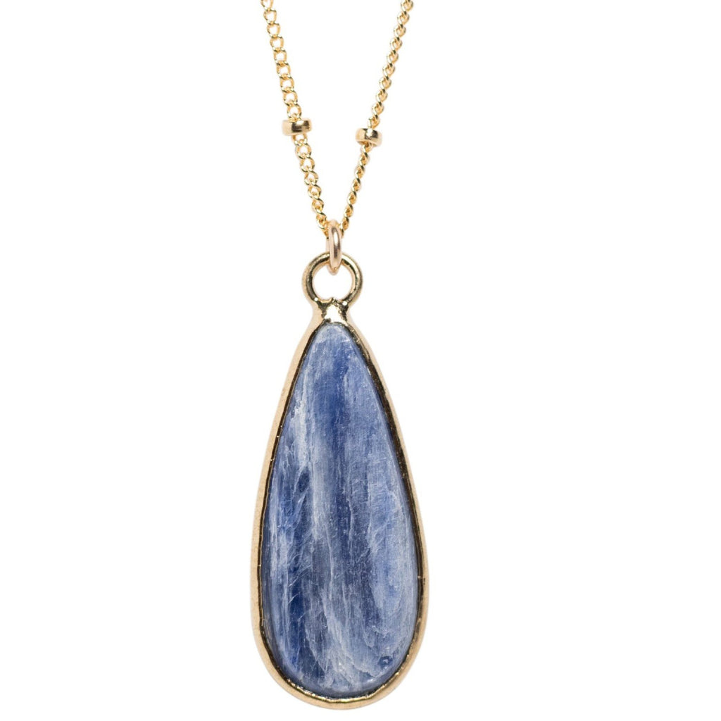 LUX Kyanite Teardrop Necklace