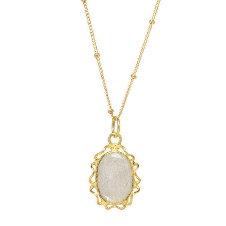 Lux Necklace in Moonstone