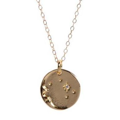 Man in the Moon Necklace - Waffles & Honey Jewelry