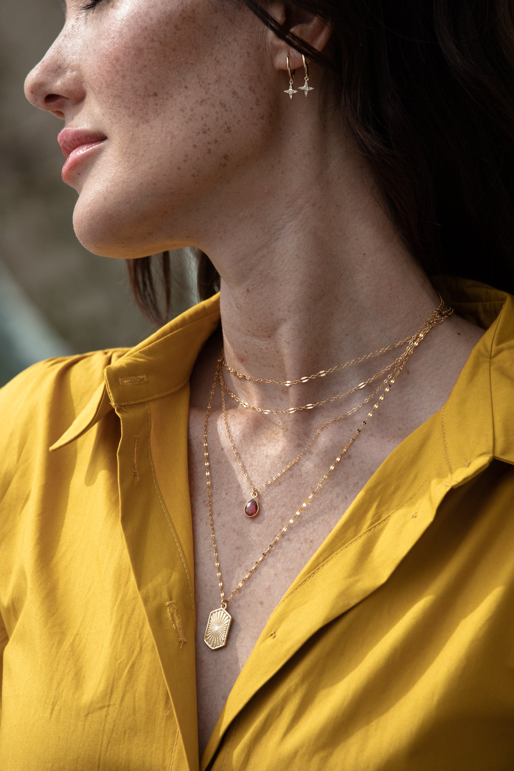 Mini Pink Tourmaline Necklace