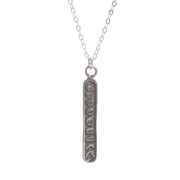 Moon Phase Necklace Silver - Waffles & Honey Jewelry