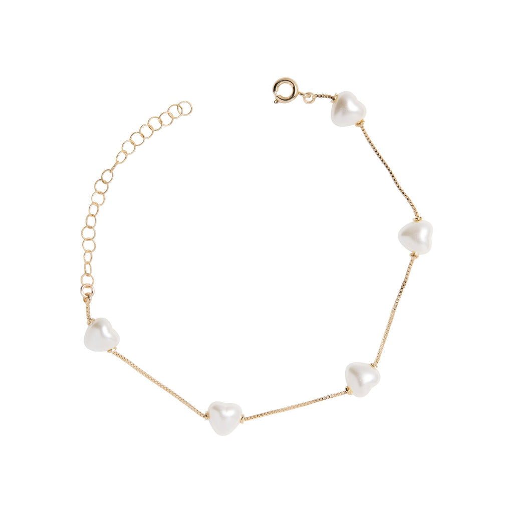 Pearl Heart Bracelet