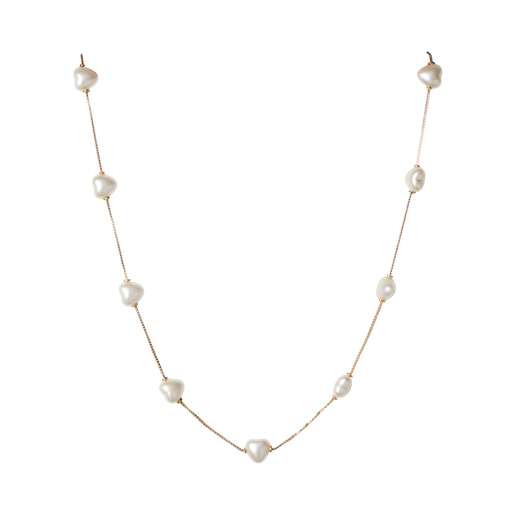 Pearl Heart Choker