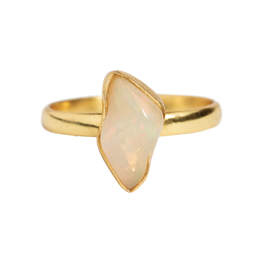 Rough Cut Opal Ring