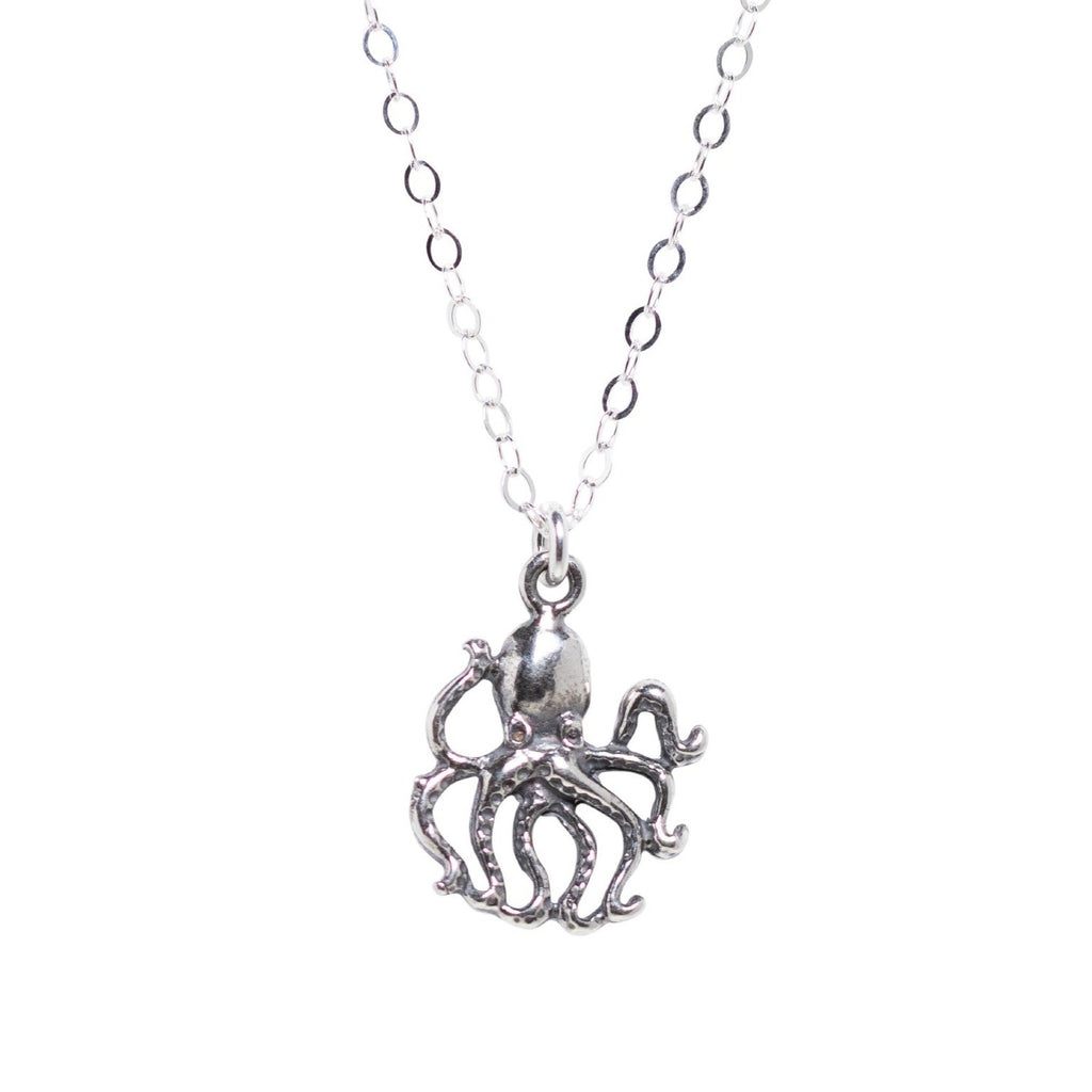 Silver Octopus Necklace