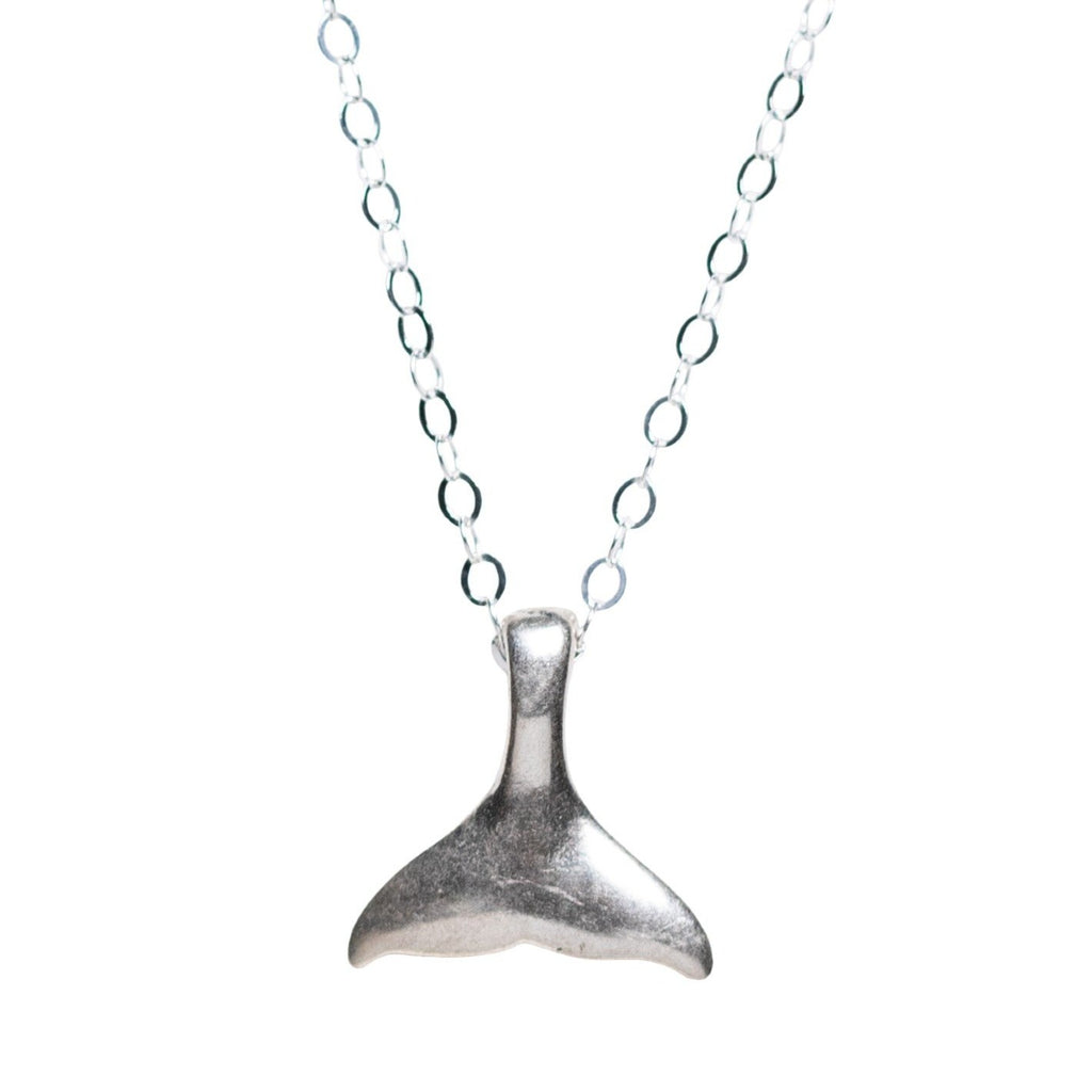 Silver Whale Tail Necklace