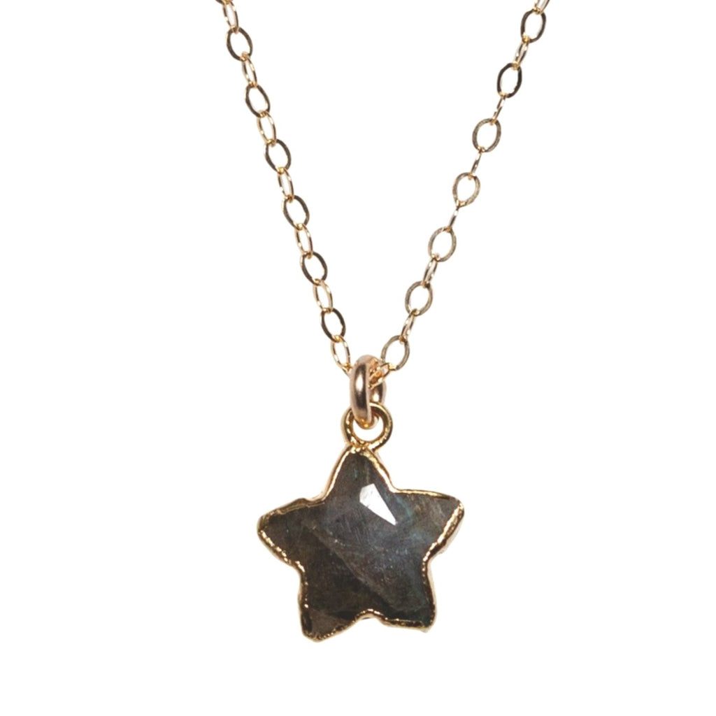 Star Necklace in Labradorite - Waffles & Honey Jewelry
