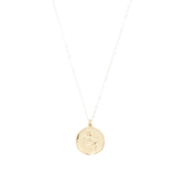 Aries Zodiac Necklace in Gold-Necklaces-Waffles & Honey Jewelry-Waffles & Honey Jewelry