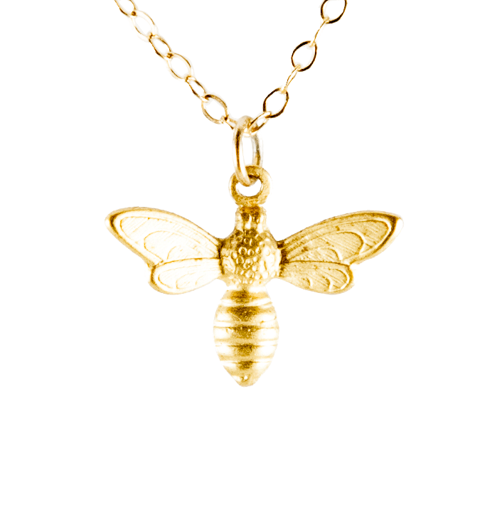 Bee Necklace-Necklaces-Waffles & Honey Jewelry-Waffles & Honey Jewelry