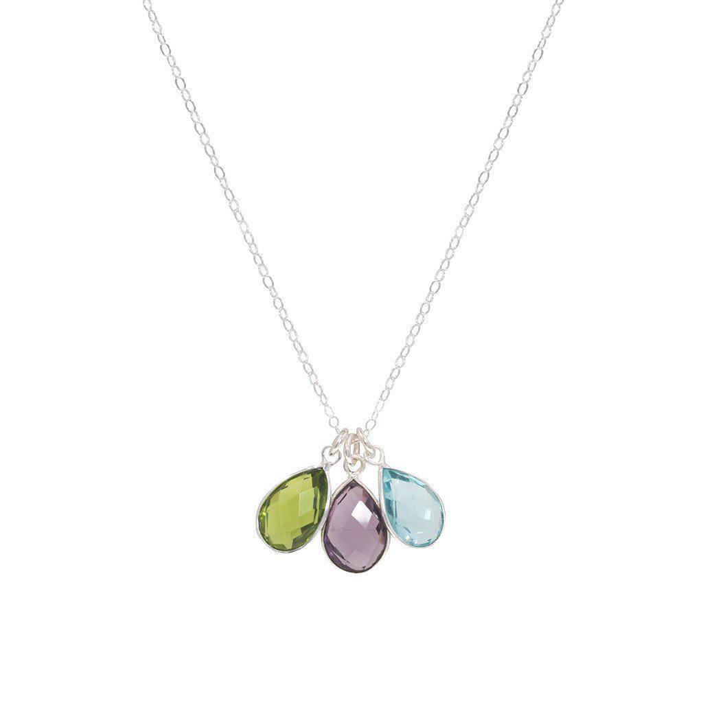 Birthstone Necklaces in Silver-Waffles & Honey Jewelry-Waffles & Honey Jewelry