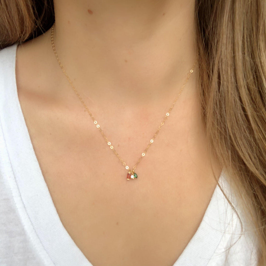Bitty Rainbow Necklace-Necklaces-Waffles & Honey Jewelry-Waffles & Honey Jewelry