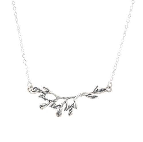 Branch Necklace in Silver-Necklaces-Waffles & Honey Jewelry-Waffles & Honey Jewelry