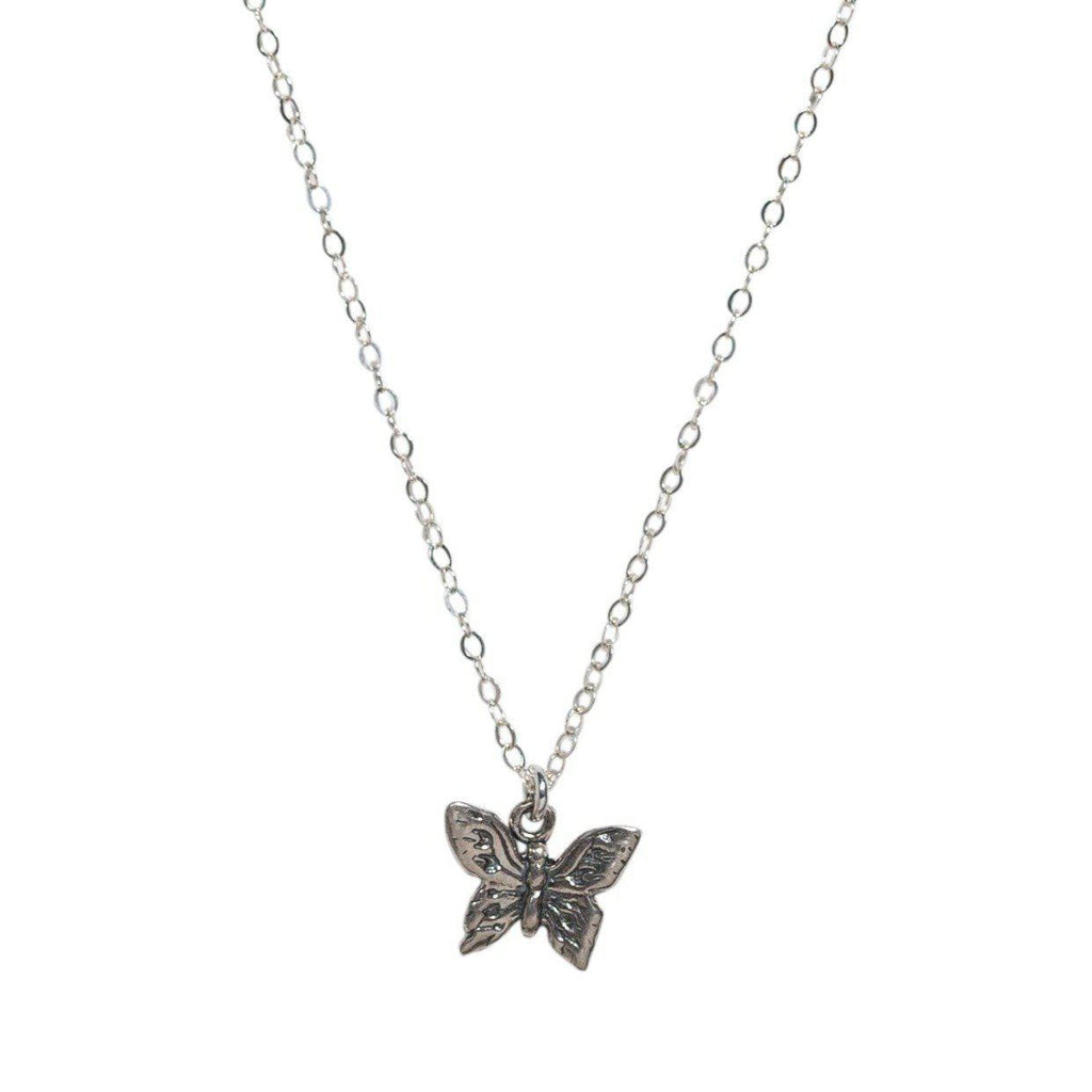 Butterfly Necklace in Silver-Necklaces-Waffles & Honey Jewelry-Waffles & Honey Jewelry