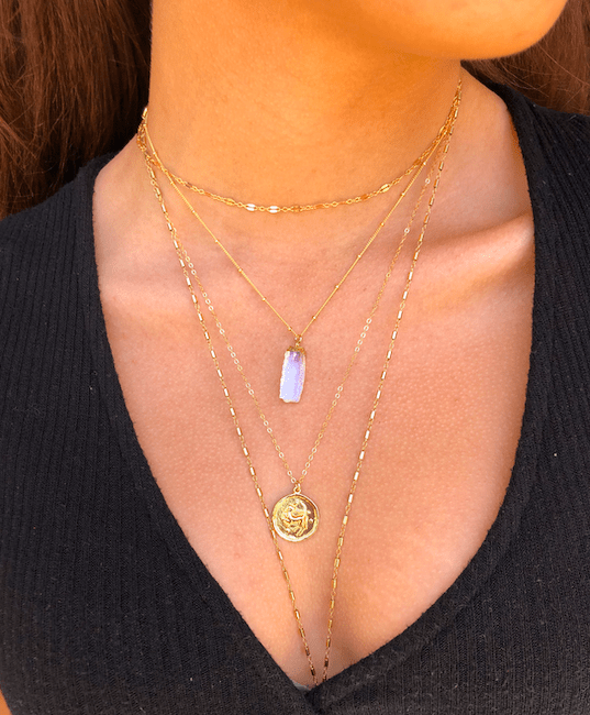 Carly Opalite Necklace-Necklaces-Waffles & Honey Jewelry-Waffles & Honey Jewelry