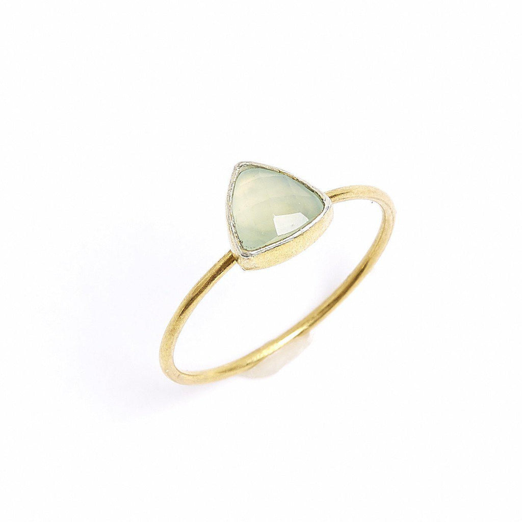 Chalcedony Triangle Stacking Ring-Rings-Waffles & Honey Jewelry-Waffles & Honey Jewelry