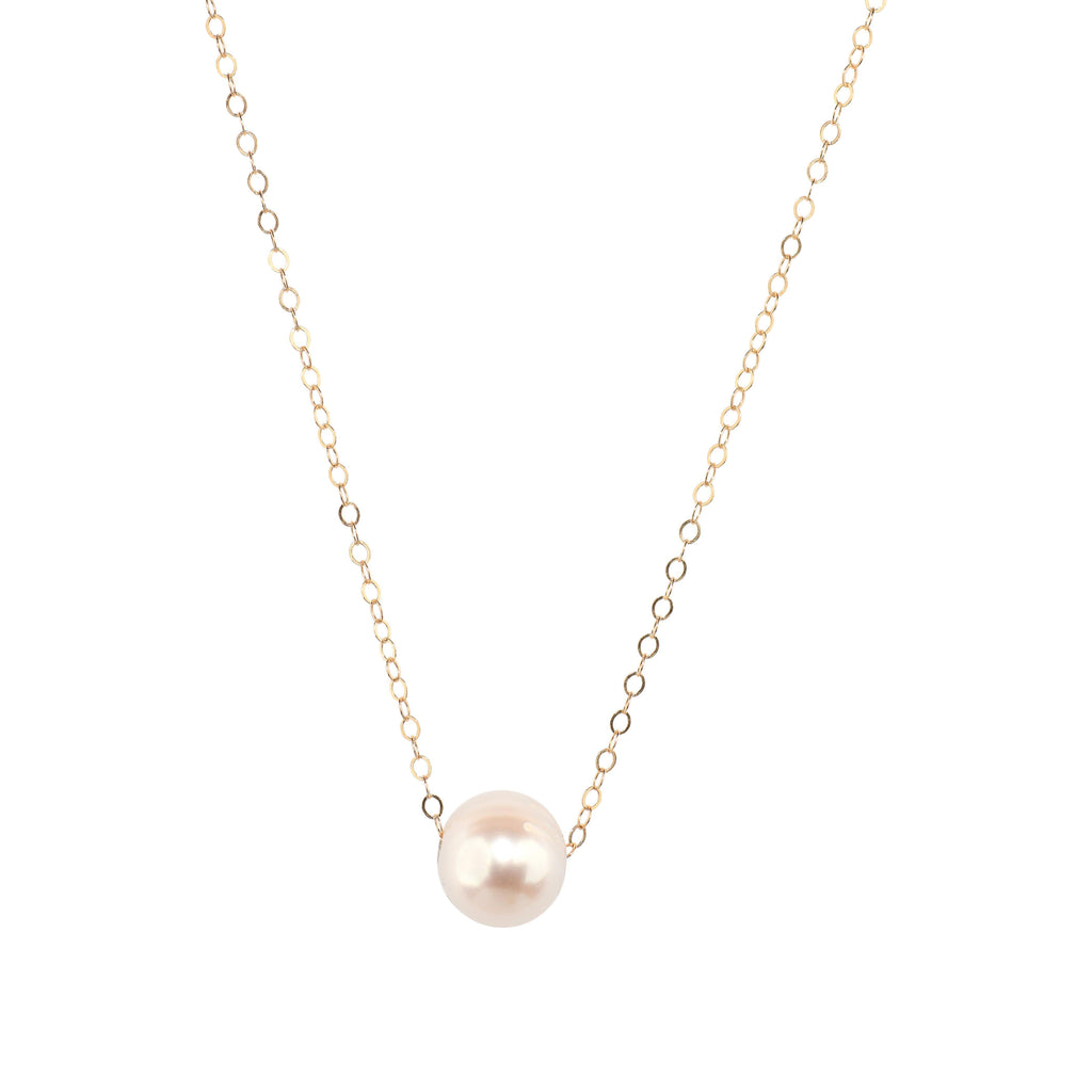 Charlotte Necklace in Pearl-Necklaces-Waffles & Honey Jewelry-Waffles & Honey Jewelry