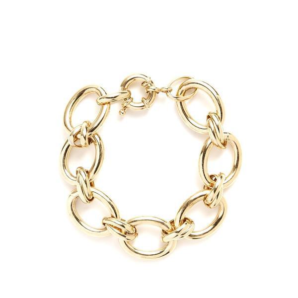 Classic Gold Link Bracelet-bracelet-Waffles & Honey Jewelry-Waffles & Honey Jewelry