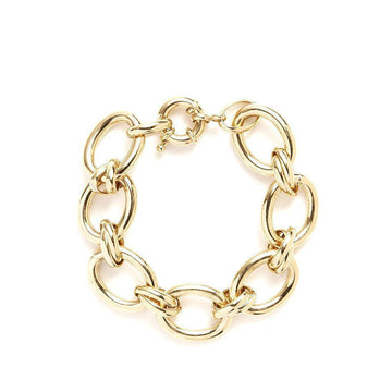 Classic Gold Link Bracelet-bracelet-Waffles & Honey Jewelry-Waffles & Honey Jewelry