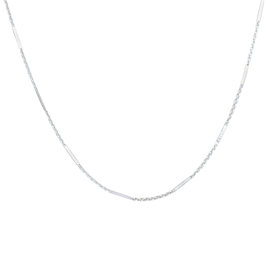 Dash Chain Choker in Silver-Necklaces-Waffles & Honey Jewelry-Waffles & Honey Jewelry