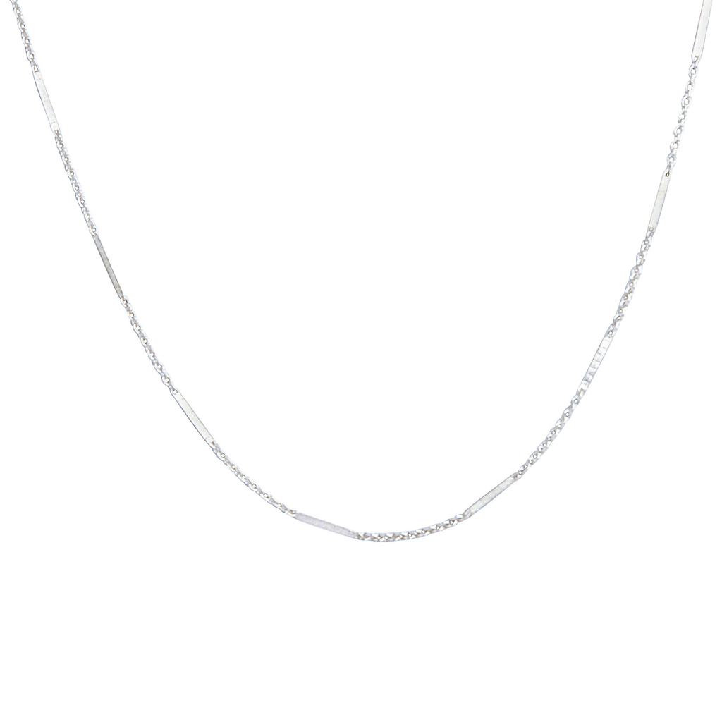 Dash Chain Choker in Silver-Necklaces-Waffles & Honey Jewelry-Waffles & Honey Jewelry